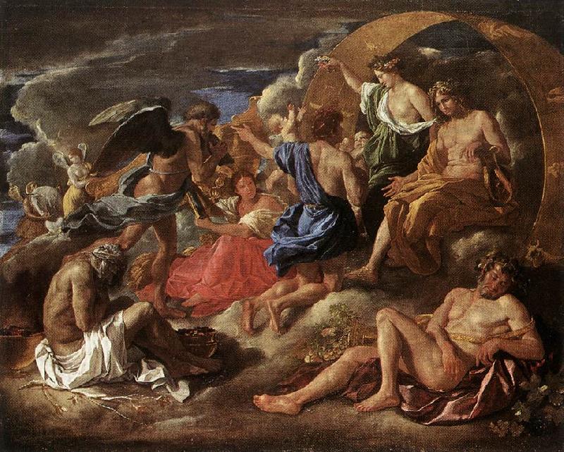 POUSSIN, Nicolas Helios and Phaeton with Saturn and the Four Seasons sf Germany oil painting art